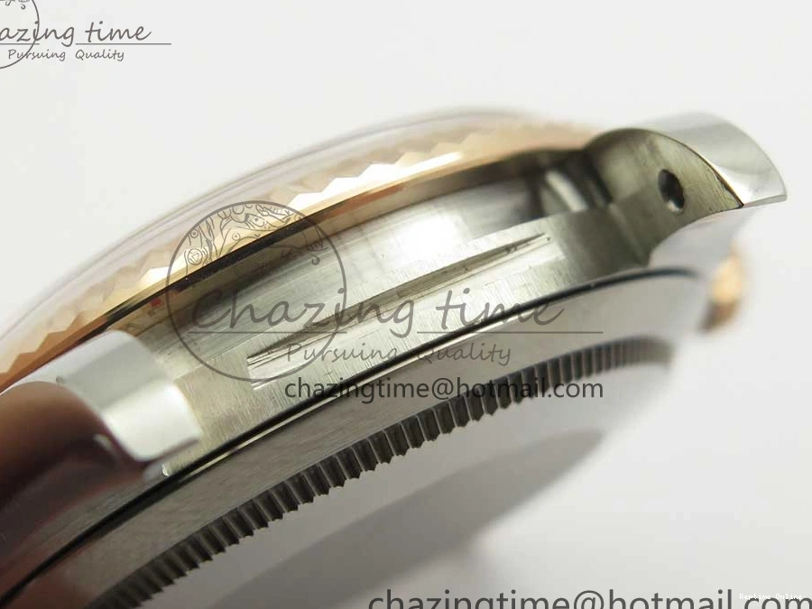 0506 EasyMatch DateJust 36mm 904 SS RG Wrapped 116231 GMF Black Dial on SS RG Wrapped Jubilee Bracelet A 3275